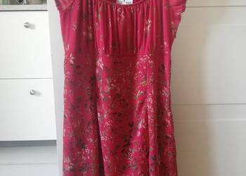 NOWA sukienka z dekoltem Carmen malinowa kwiaty Orsay 38&amp;40 na sprzedaż  Warszawa