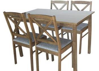 Zestaw mebli kuchennych  stół i krzesła drewno, używany na sprzedaż  Warszawa