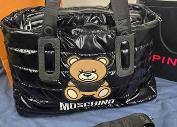 Duza Torba moschino z misiem lakierowana premium damska, używany na sprzedaż  Wadowice