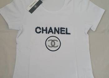 NOWA damska koszulka Chanel t-shirt CC podkoszulek elegancki, używany na sprzedaż  Gdynia