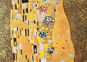Obraz olejny Pocałunek The Kiss 60x85 cm - Gustav Klimt na sprzedaż  Warszawa