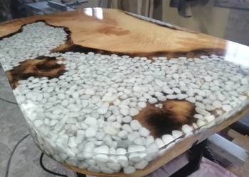 Stolik kawowy stół recepcja foszty monolith deska  blat na sprzedaż  Przysucha