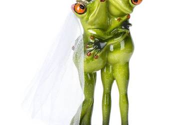 Urocza figurka żabek młoda para prezent na ślub wesele na sprzedaż  Limanowa