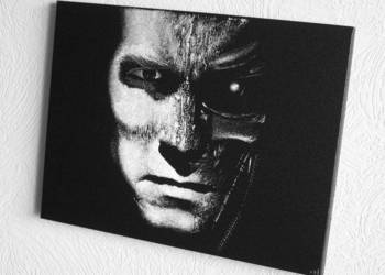 Terminator Obraz ręcznie grawerowany w blasze ... na sprzedaż  Sandomierz