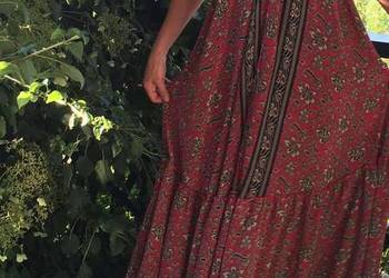 Używany, Sukienka boho 10 jedwab naturalny różme wzory, kolory Włochy na sprzedaż  Białystok