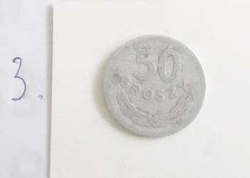 Używany, prl obiegowe monety 1949 rok, 50 groszy z 1949 roku, stare monety prl obieg na sprzedaż  Bydgoszcz