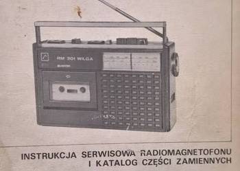 Używany, Instrukcja serwisowa Radiomagnetofon RM- 301 RMS-801 Unitra na sprzedaż  Wrocław