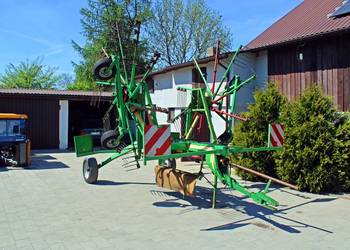 Używany, Zgrabiarka dwukaruzelowa STOLL 6,55m Zgrabiarka do siana 2 gwiazdowa na sprzedaż  Gorzkowice