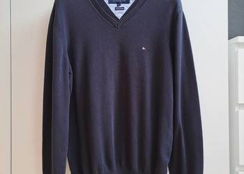 Sweter w serek Tommy Hilfiger granatowy niebieski M na sprzedaż  Białystok