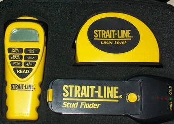 Strait-Line zestaw, dalmierz, poziomnica i wykrywacz, używany na sprzedaż  Warka