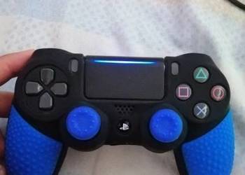 NOWY gumowy pokrowiec na pad PS PlayStation niebieski zielon na sprzedaż  Zamość