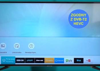 Telewizor Samsung UE43AU7192U z 2022 roku 43cale smart stan idealny gwar 3M, używany na sprzedaż  Kraków