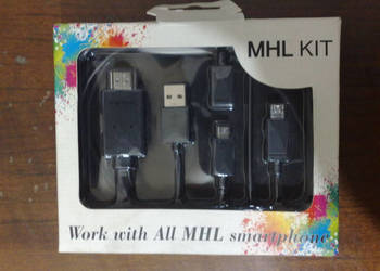 Adapter MHL do HDMI, 5-Pin/11-Pin, 2m, używany na sprzedaż  Zawiercie