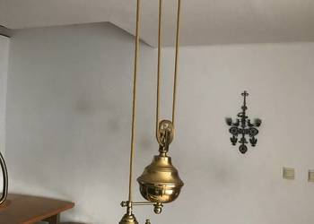 OKAZJA! Wiszaca lampa mosiezna z przeciwwaga. na sprzedaż  Tychy