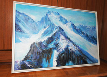 Obraz olejny na płótnie Kirgistan góry Pik Korona na sprzedaż  Przemyśl