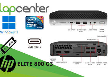 HP EliteDesk 800 G3 I5 8 GB RAM 256 GB SSD W11 LapCenter.pl, używany na sprzedaż  Białystok