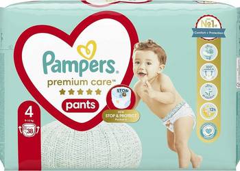 Pampers Pants Pieluchomajtki Rozmiar 4 (9-15kg) 38 sztuk na sprzedaż  Warszawa