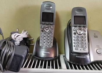 2 ×Panasonic KXTCD322 - kolorowy ekran DECT telefon dwupak z na sprzedaż  Szczytna