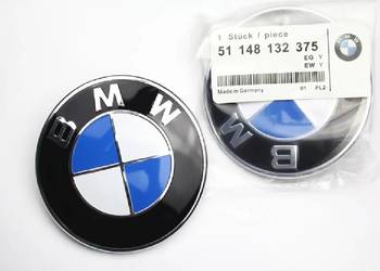 Nowy Znaczek EMBLEMAT Tył Logo BMW 74mm na sprzedaż  Poznań