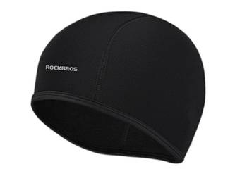 Czapka sportowa RockBros polar thermal logo czarna 36g na sprzedaż  Dęblin