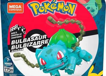 Figurka Pokemon Bulbasaur Klocki Konstrukcyjne 175el. Mattel na sprzedaż  Mogilany