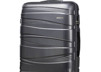 Duża antracytowa walizka Puccini z ozdobnymi tłoczeniami ABS na sprzedaż  Bydgoszcz