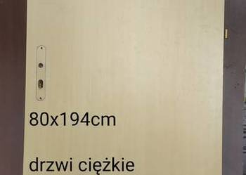 DRZWI 80 90 budowlane gospodarcze metalowe futryna tymczasowe techniczne na sprzedaż  Warszawa
