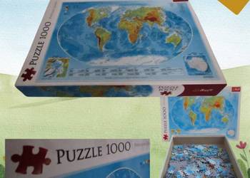 Używany, Puzzle 1000 el TREFL Szlakiem odkrywców x 4 na sprzedaż  Radomsko