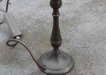 Stara mosiezna lampka na biurko brak klosza na sprzedaż  Lubań
