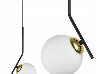 LAMPA WISZĄCA SUFITOWA ŻYRANDOL Czarna ZŁOTA KULA na sprzedaż  Choroszcz