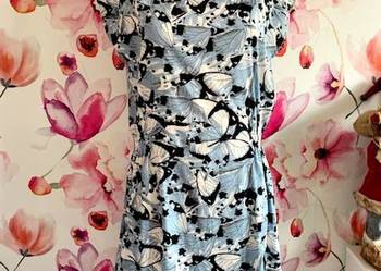 soaked in luxury sukienka modny wzór motyle motylki roz.38 na sprzedaż  Choszczno