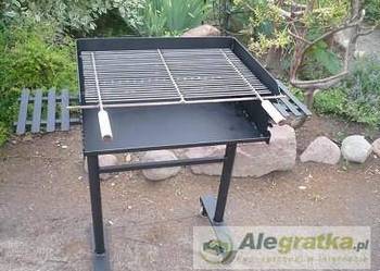 Solidny grill ogrodowy na kółkach blacha 4 mm!!, używany na sprzedaż  Damasławek