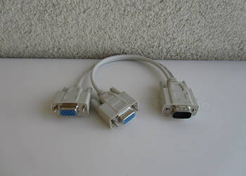 Kabel splitter VGA na 2 x VGA ( klonowanie obrazu) na sprzedaż  Olecko