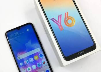 Używany, Huawei y6 2019 dwie szt. Czarny i Niebieski na sprzedaż  Pyrzyce
