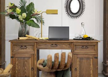 Rustykalne biurko stylowe z litego drewna, stylowe, retro na sprzedaż  Maków Podhalański