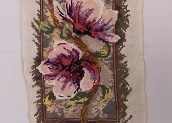 Używany, Obraz haftowany – Kwiaty magnolii na sprzedaż  Hajnówka