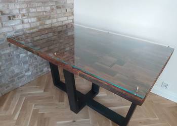 Stół z blatem ze starego drewna na sprzedaż  Warszawa