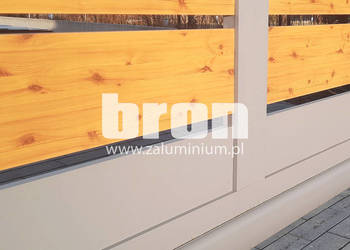 Używany, BRON Nowoczesne bramy aluminiowe B02AL drewnopodobne na sprzedaż  Warszawa