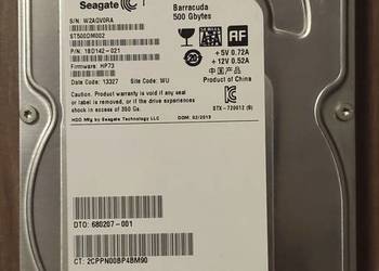 Dysk twardy 3,5&quot; SEAGATE BARRACUDA 500GB na sprzedaż  Warszawa