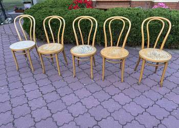 Krzesła gięte 5 szt. Fameg do renowacji art deco vintage stylowe krzesło na sprzedaż  Sulbiny