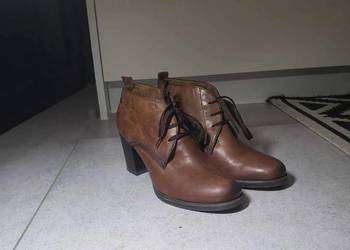 Skórzane jesienne buty Tamaris - stan bardzo dobry! na sprzedaż  Dzierżoniów