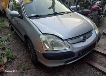 Maska drzwi lampy szyba felgi klapa błotnik lusterko Honda Civic 7 VII 5 V na sprzedaż  Kraków