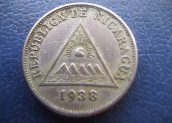 Stare monety 5 centavo 1938 Nikaragua, używany na sprzedaż  Lesko
