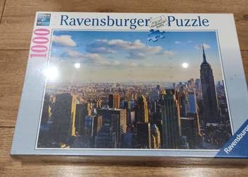 Używany, Puzzle Ravensburger [1000 elementów] Poranek Na Manhatanie [191147] na sprzedaż  Kraków