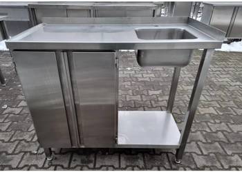 Używany, ZLEW 1 KOMOROWY Z SZAFKĄ -111/55/85 CM - M.N. na sprzedaż  Nowe Skalmierzyce
