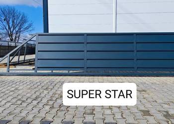 Używany, Brama przesuwna 5m panelowa pełna SUPER STAR,ocynk+RAL, dostępne: 4m, 6m na sprzedaż  Lubin