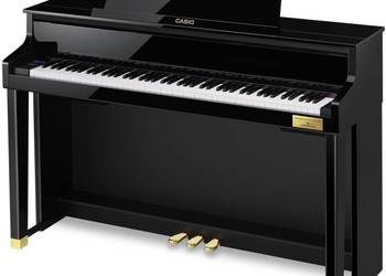 Używany, Casio Celviano Grand Hybrid GP-510 polerowane czarne pianino na sprzedaż  Wara