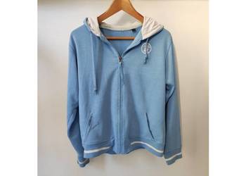 baby blue bluza rozpinana z kapturem zasuwana z kieszeniami sportowa dres na sprzedaż  Kielce
