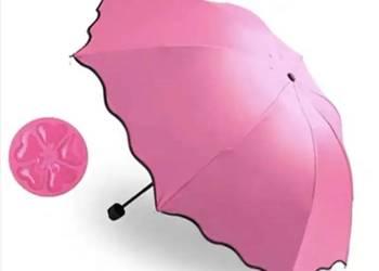 Parasolka Damska z Ochroną UV| Różowa| AS na sprzedaż  Płock