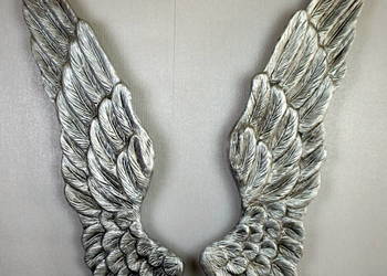 skrzydła anioła dekoracja ścienna XL srebrne na sprzedaż  Bielsko-Biała